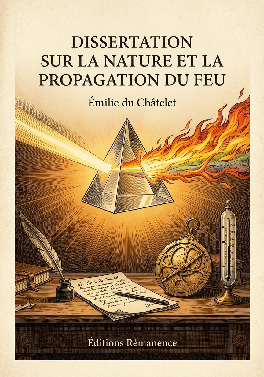 Dissertation sur la nature et la propagation du feu - Émilie du Châtelet (Couverture)