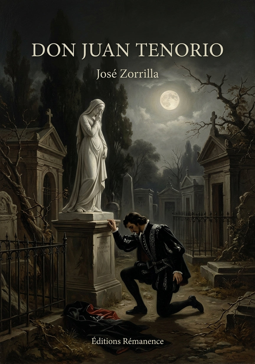 Livre Don Juan Tenorio par José Zorrilla - Couverture - Editions Remanence