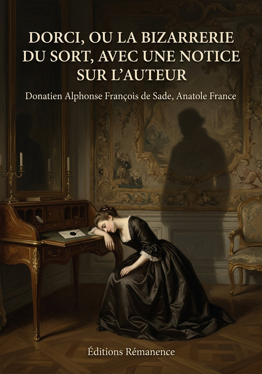 Livre Dorci, ou la Bizarrerie du sort, avec une Notice sur l’auteur par Donatien Alphonse François de Sade, Anatole France - Couverture - Editions Remanence