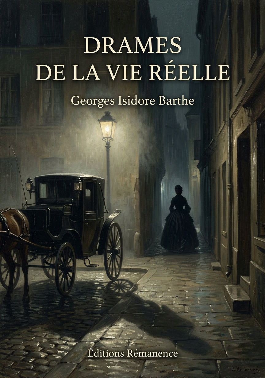 Livre Drames de la vie réelle par Georges Isidore Barthe - Couverture - Editions Remanence