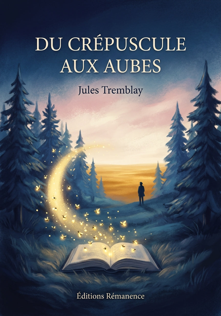 Livre Du crépuscule aux aubes par Jules Tremblay - Couverture - Editions Remanence
