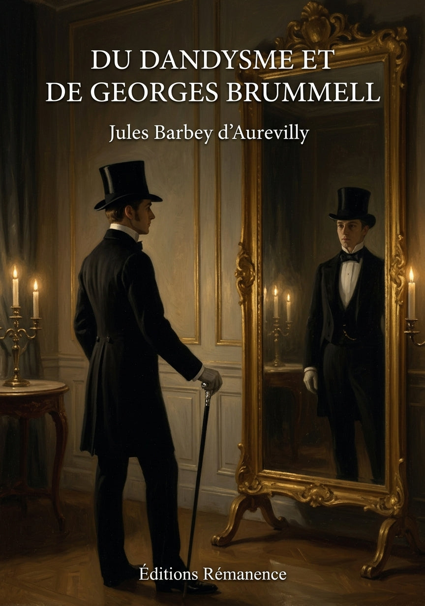 Livre Du Dandysme et de Georges Brummell par Jules Barbey d’Aurevilly - Couverture - Editions Remanence