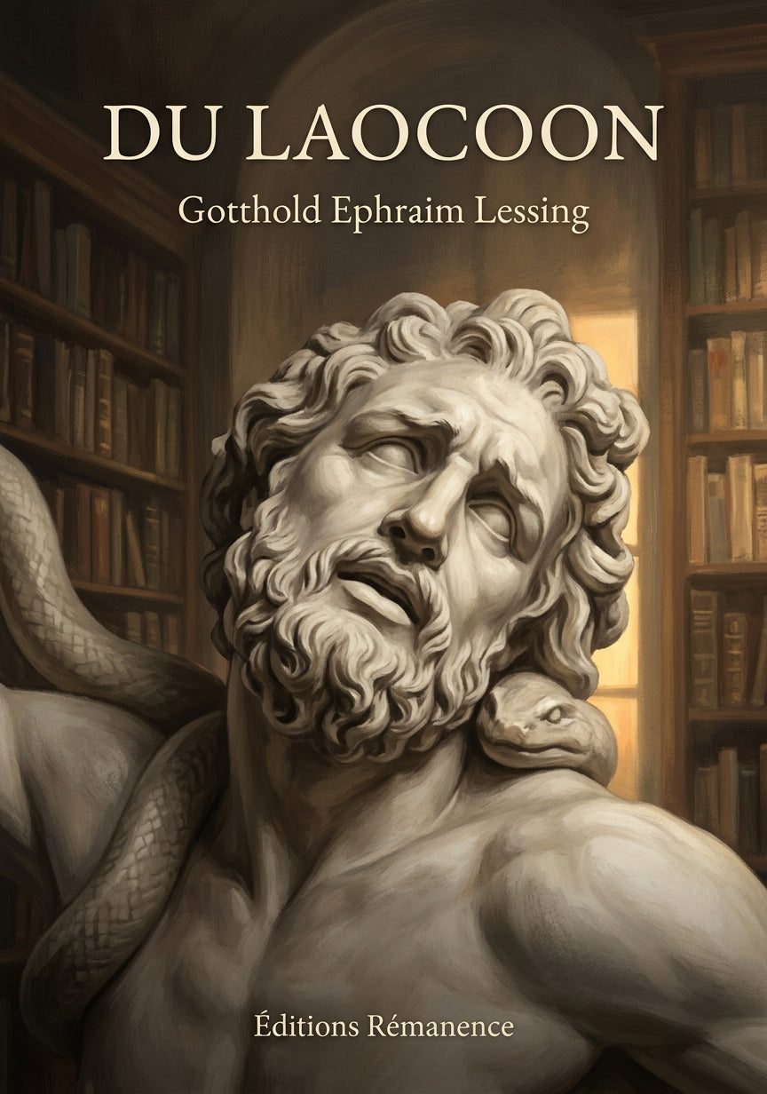 Livre Du Laocoon par Gotthold Ephraim Lessing - Couverture - Editions Remanence