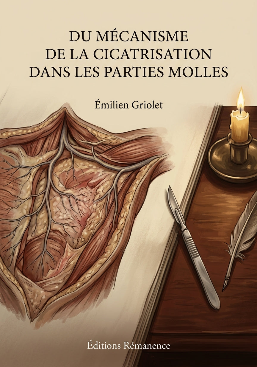 Livre Du mécanisme de la cicatrisation dans les parties molles par Émilien Griolet - Couverture - Editions Remanence