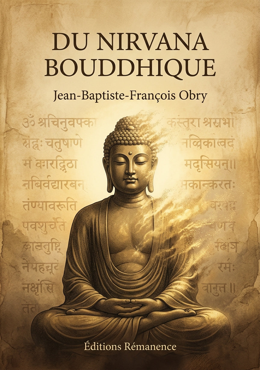 Livre Du nirvana bouddhique par Jean-Baptiste-François Obry - Couverture - Editions Remanence