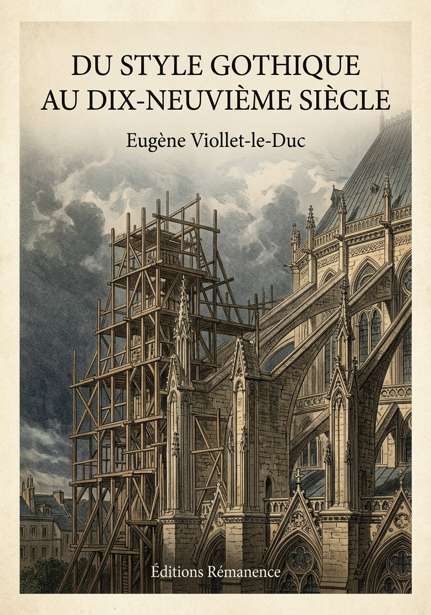 Du style gothique au dix-neuvième siècle - Eugène Viollet-le-Duc (Couverture)