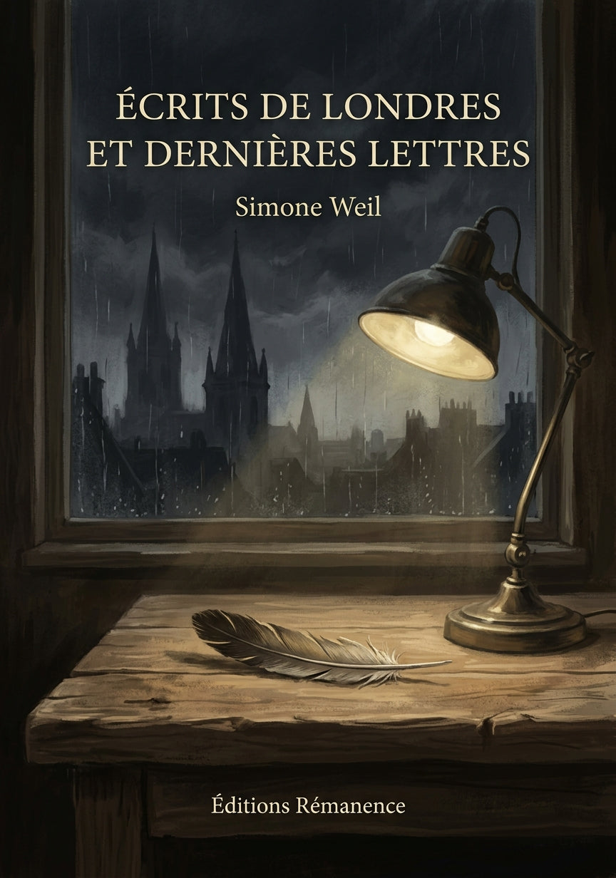 Livre Écrits de Londres et dernières lettres par Simone Weil - Couverture - Editions Remanence