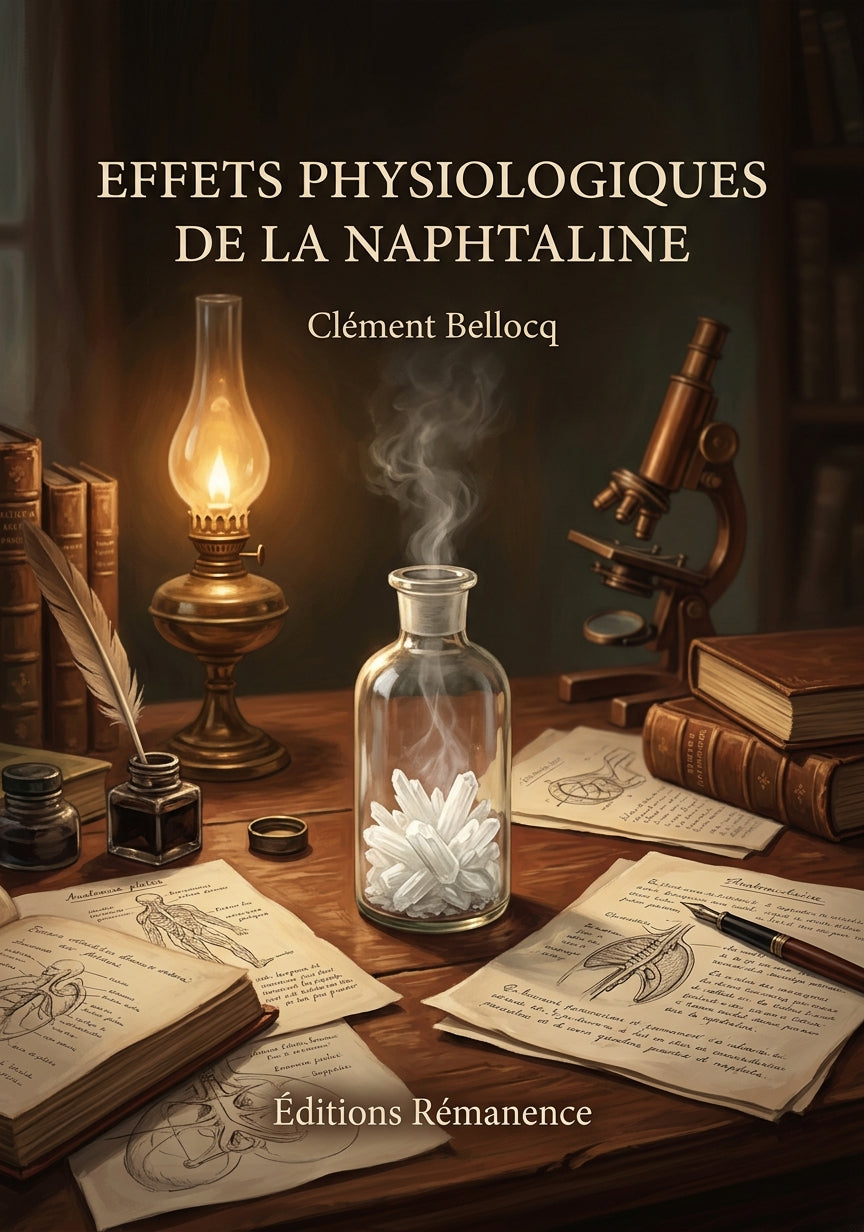 Livre Effets physiologiques de la naphtaline par Clément Bellocq - Couverture - Editions Remanence