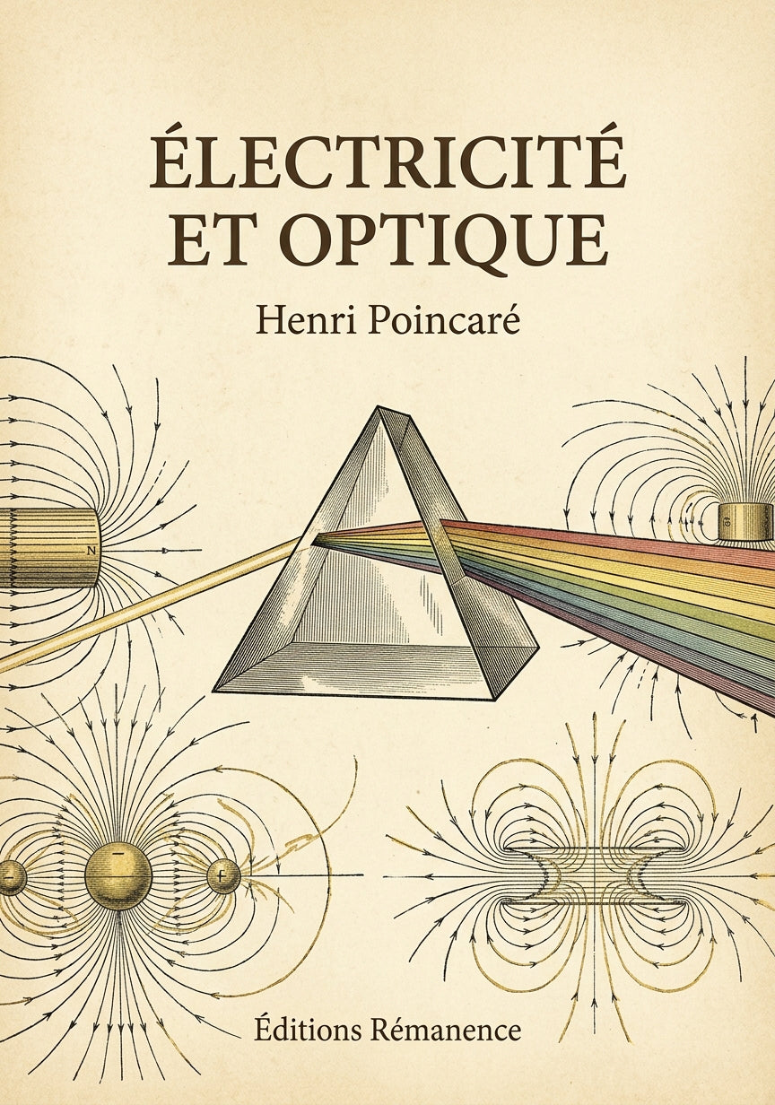 Livre Électricité et optique par Henri Poincaré - Couverture - Editions Remanence