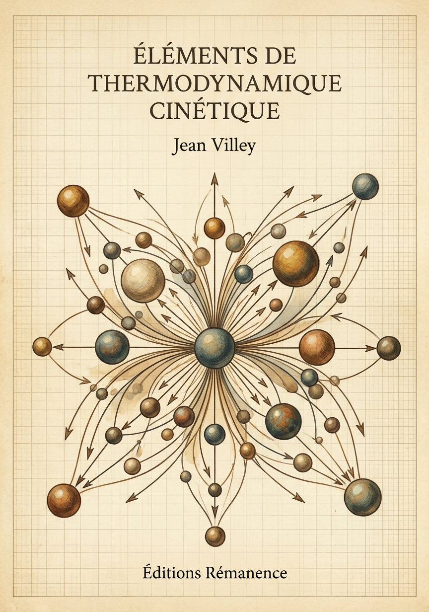 Livre Éléments de thermodynamique cinétique par Jean Villey - Couverture - Editions Remanence