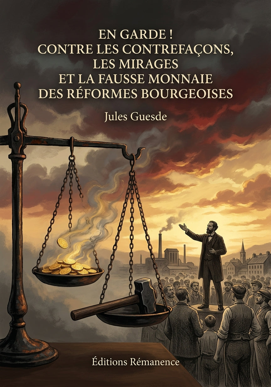 Livre En Garde ! Contre les contrefaçons, les mirages et la fausse monnaie des réformes bourgeoises par Jules Guesde - Couverture - Editions Remanence