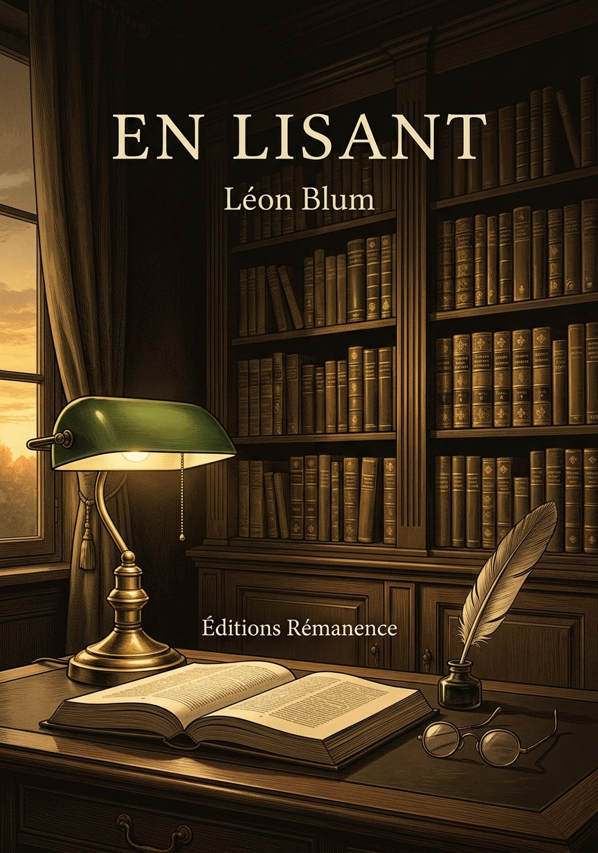 Livre En Lisant par Léon Blum - Couverture - Editions Remanence