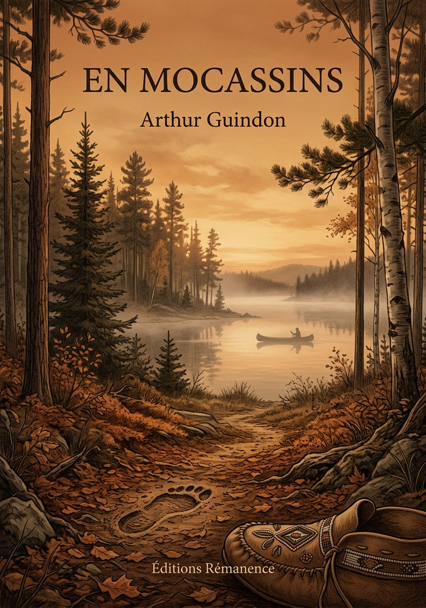 Livre En Mocassins par Arthur Guindon - Couverture - Editions Remanence