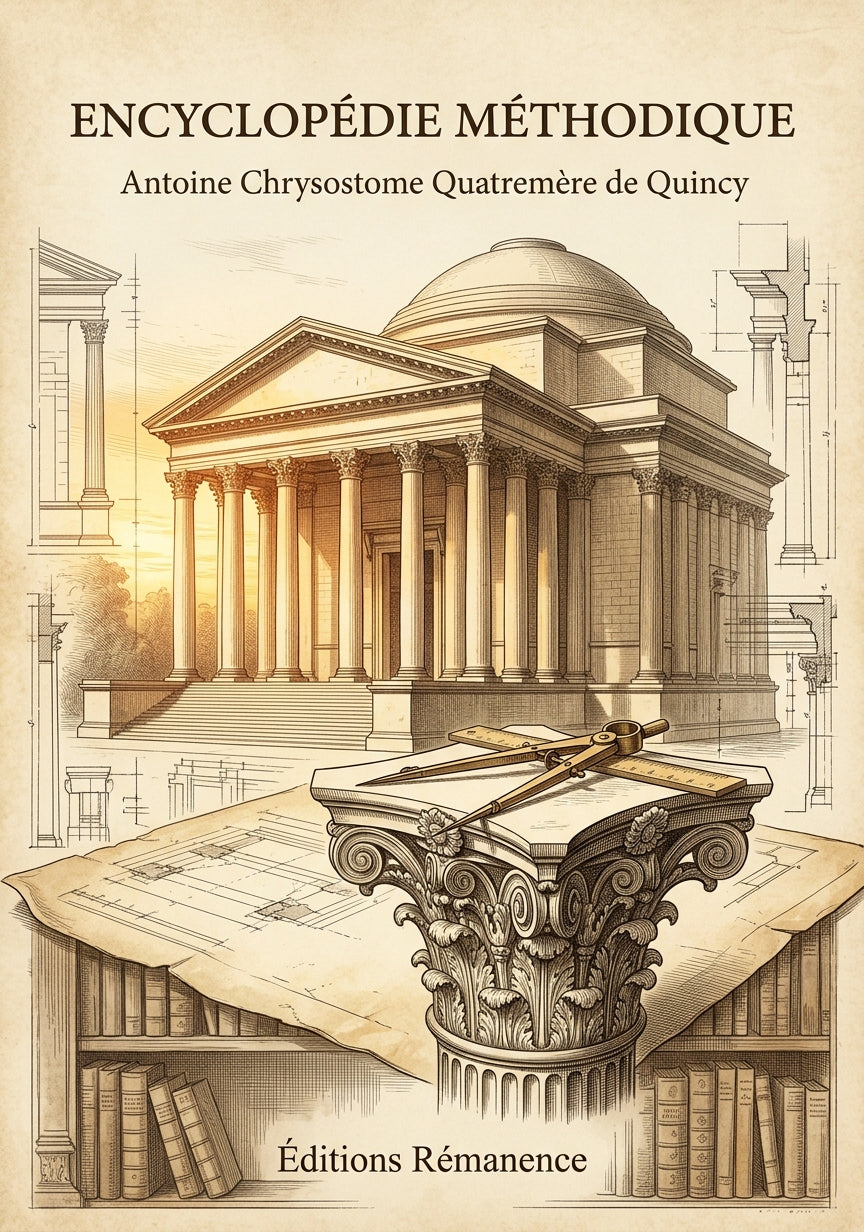 Livre Encyclopédie méthodique par Antoine Chrysostome Quatremère de Quincy - Couverture - Editions Remanence