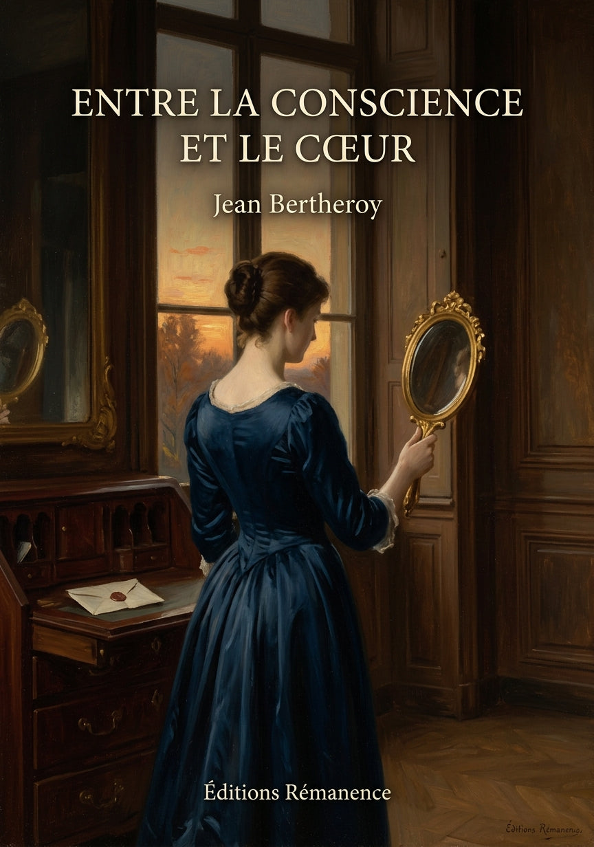 Livre Entre la conscience et le cœur par Jean Bertheroy - Couverture - Editions Remanence