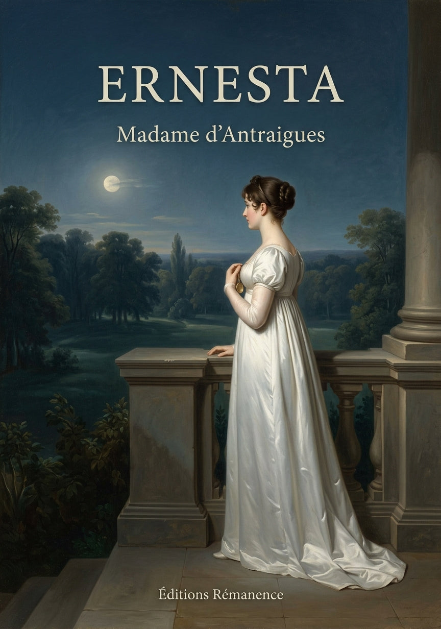 Livre Ernesta par Madame d’Antraigues - Couverture - Editions Remanence