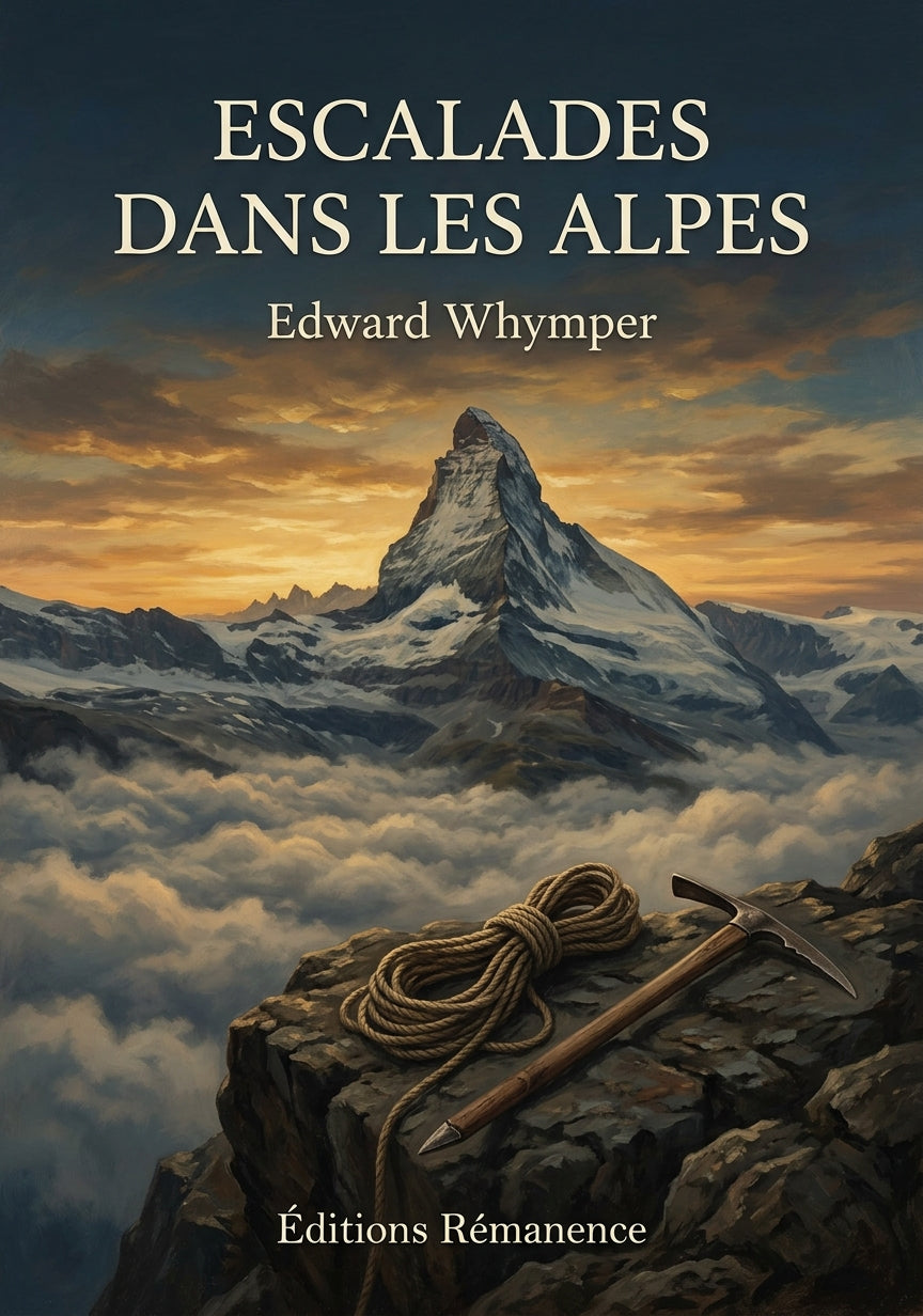 Livre Escalades dans les Alpes par Edward Whymper - Couverture - Editions Remanence
