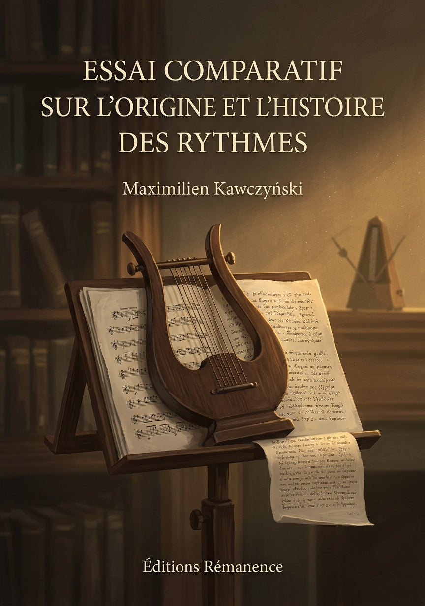 Livre Essai comparatif sur l’origine et l’histoire des rythmes par Maximilien Kawczyński - Couverture - Editions Remanence