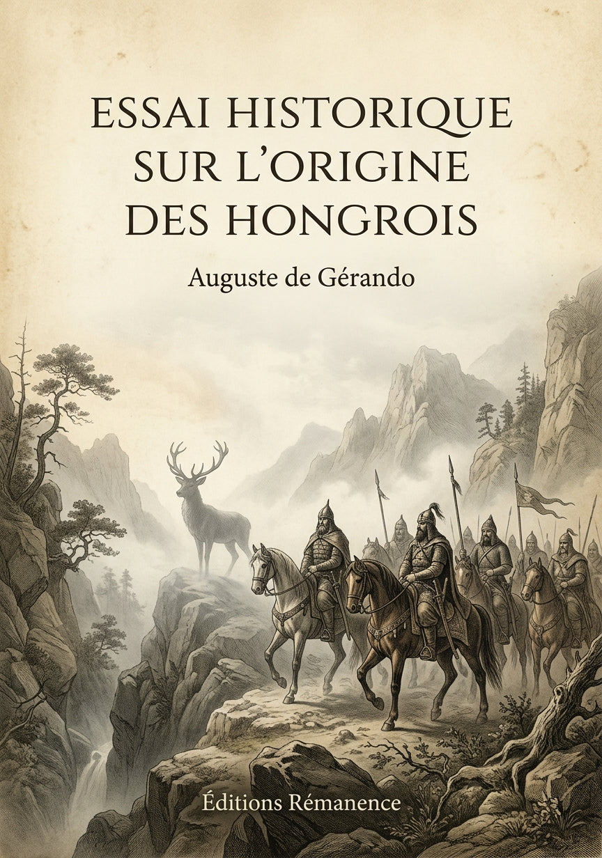 Essai historique sur l'origine des Hongrois - Auguste de Gérando (Couverture)