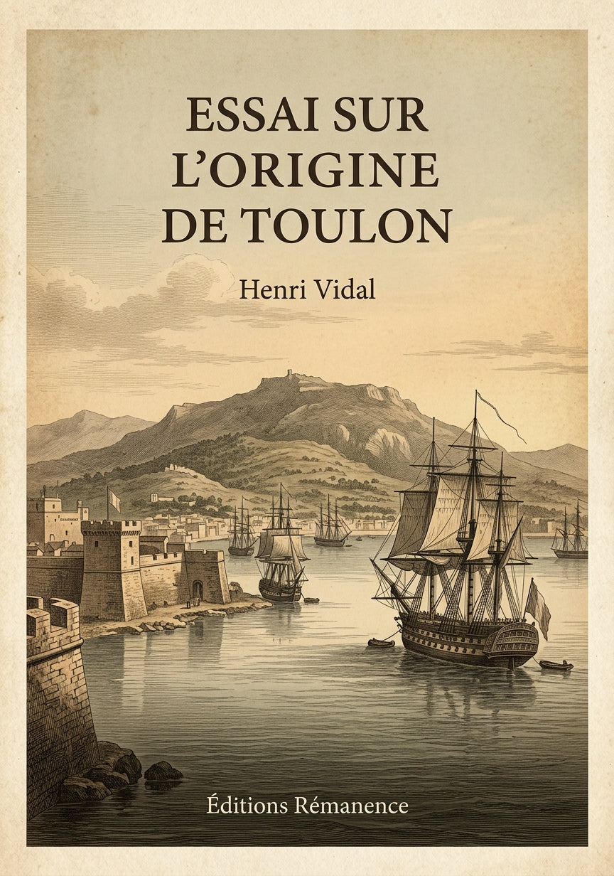 Essai sur l'origine de Toulon - Henri Vidal (Couverture)
