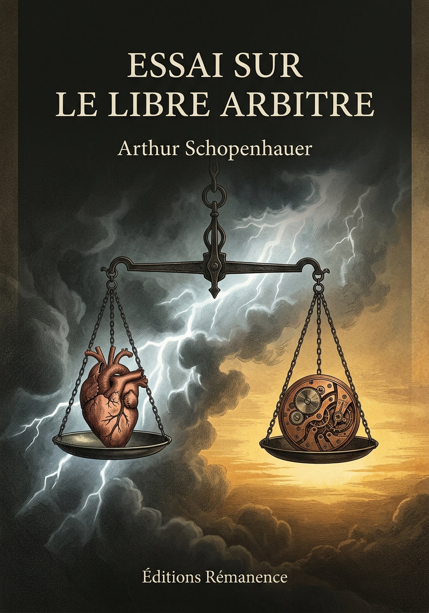 Livre Essai sur le libre arbitre par Arthur Schopenhauer - Couverture - Editions Remanence