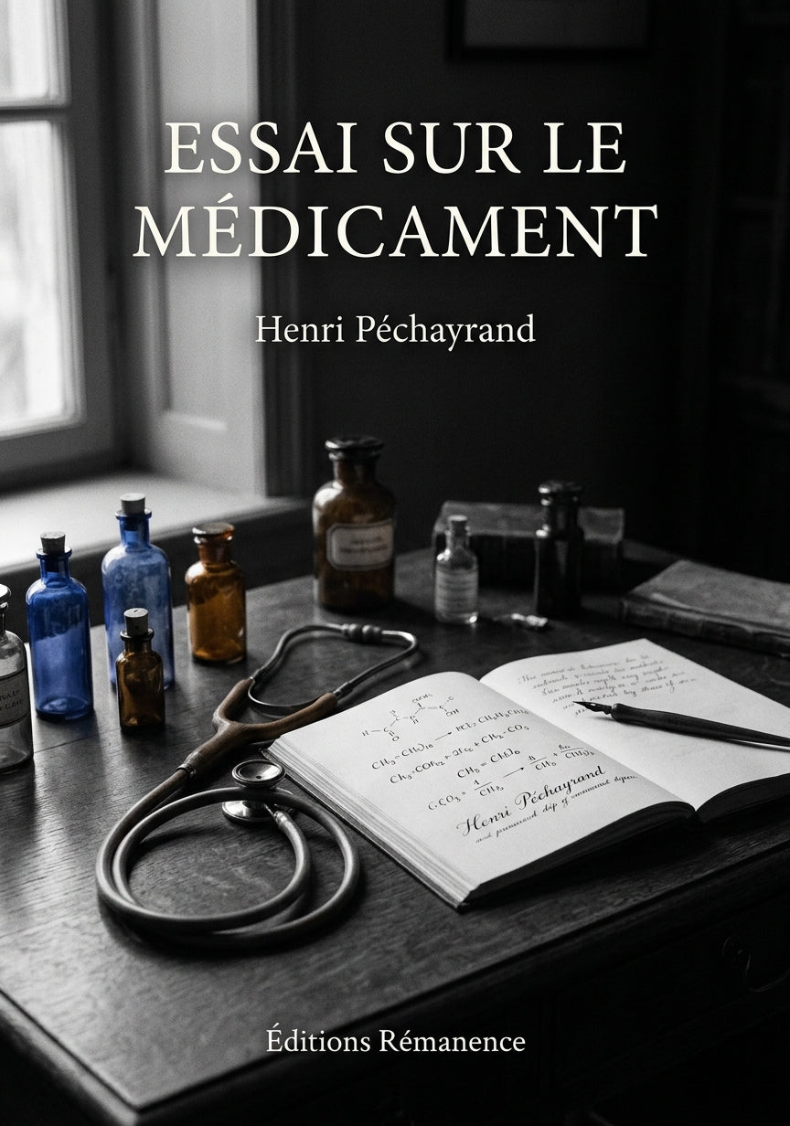 Livre Essai sur le médicament par Henri Péchayrand - Couverture - Editions Remanence