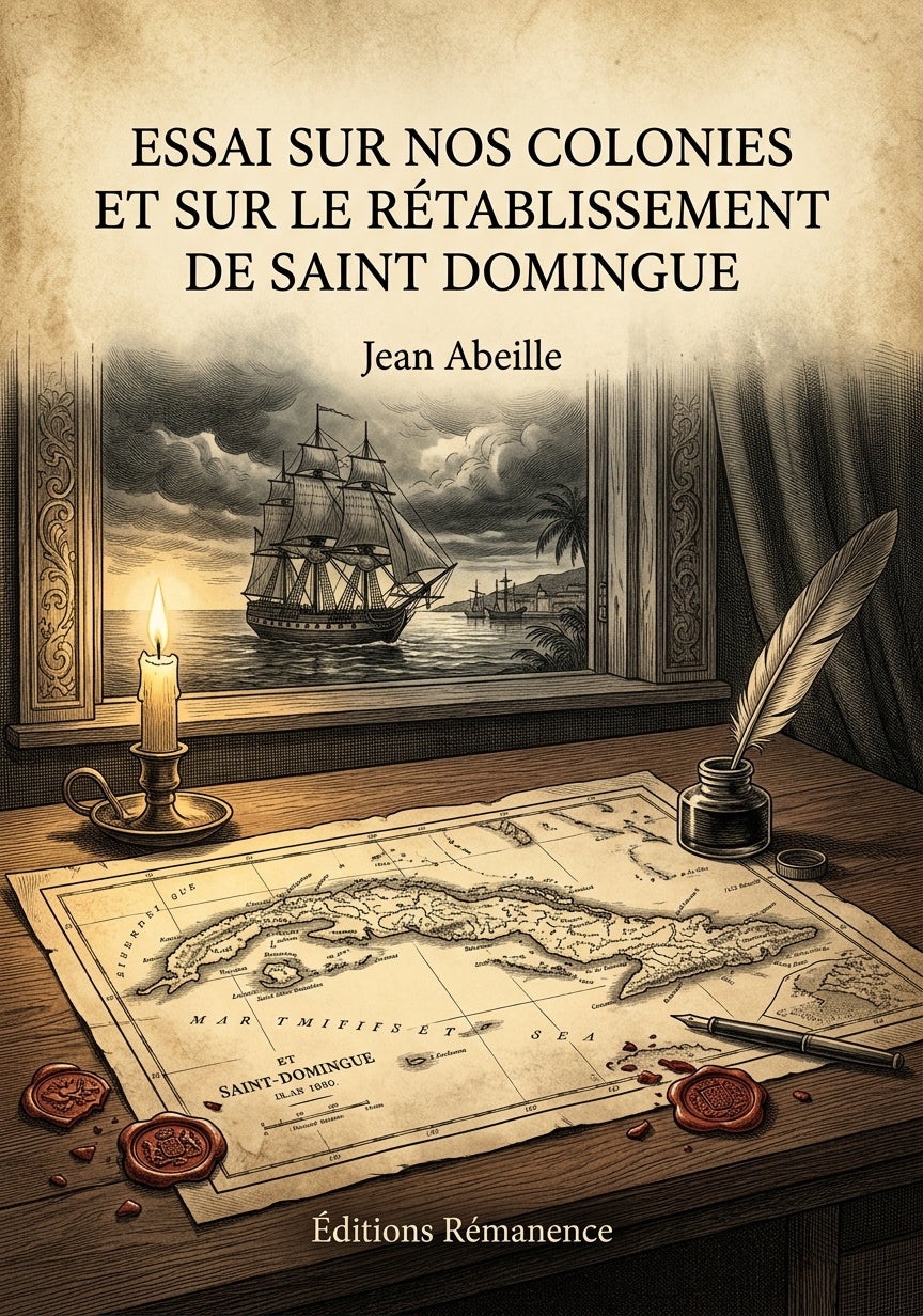 Livre Essai sur nos colonies et sur le rétablissement de Saint Domingue par Jean Abeille - Couverture - Editions Remanence