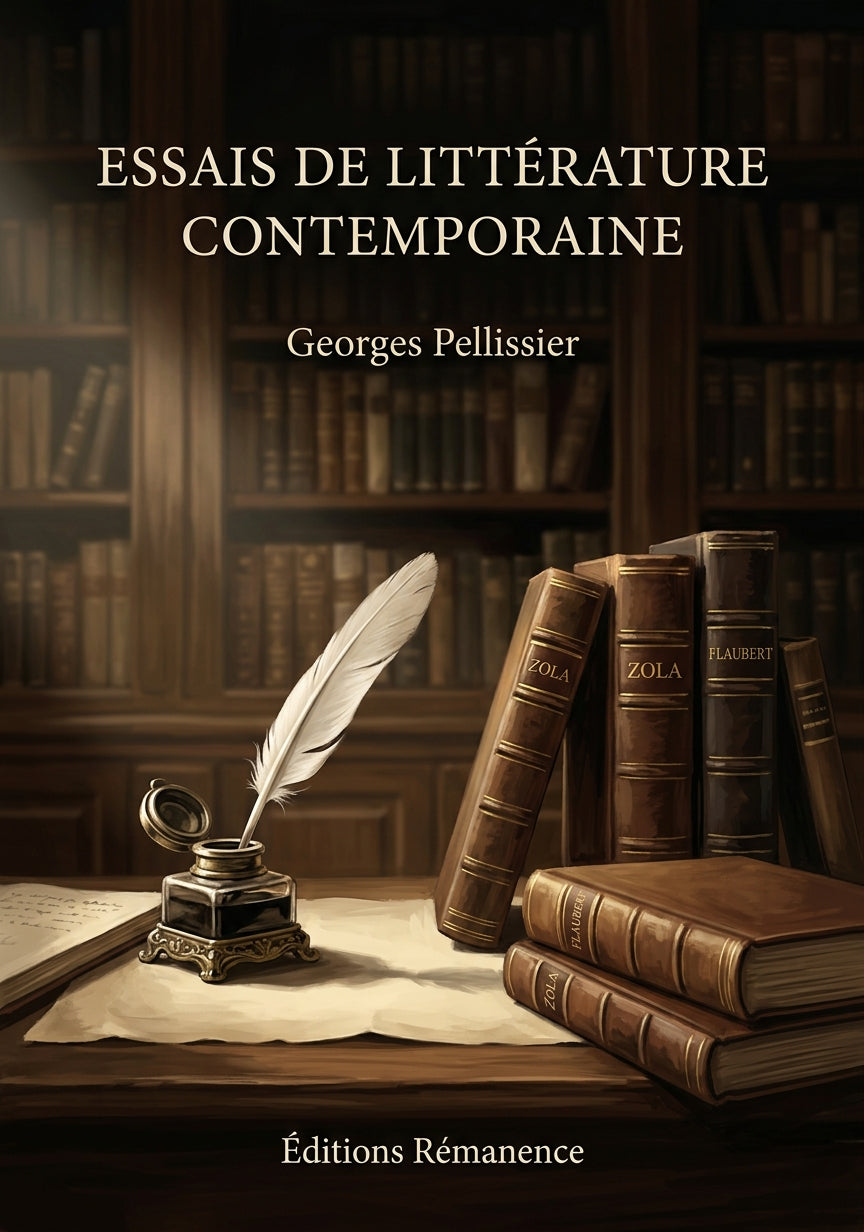 Livre Essais de littérature contemporaine par Georges Pellissier - Couverture - Editions Remanence
