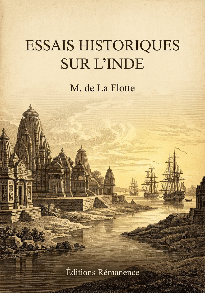 Livre Essais historiques sur l’Inde par M. de La Flotte - Couverture - Editions Remanence