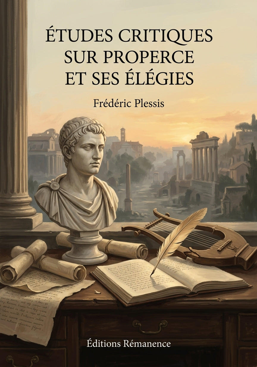 Livre Études critiques sur Properce et ses élégies par Frédéric Plessis - Couverture - Editions Remanence