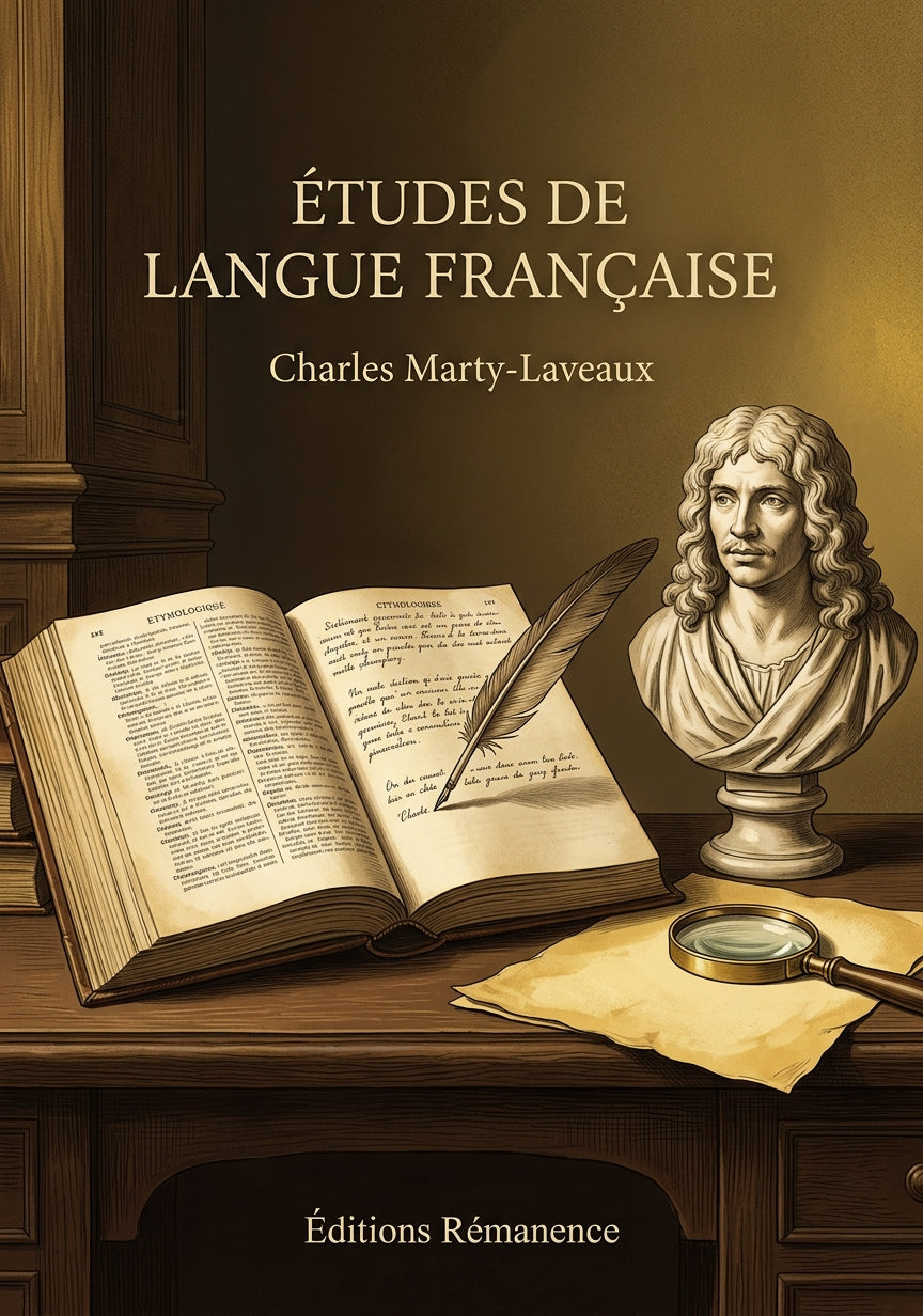 Livre Études de langue française par Charles Marty-Laveaux - Couverture - Editions Remanence