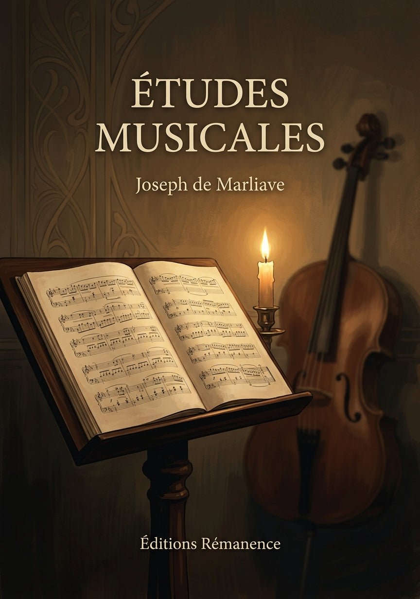Livre Études musicales par Joseph de Marliave - Couverture - Editions Remanence