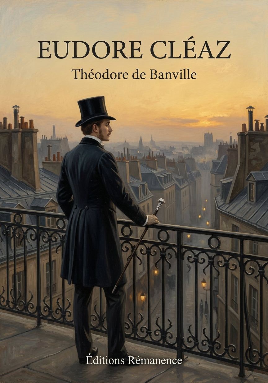 Livre Eudore Cléaz par Théodore de Banville - Couverture - Editions Remanence