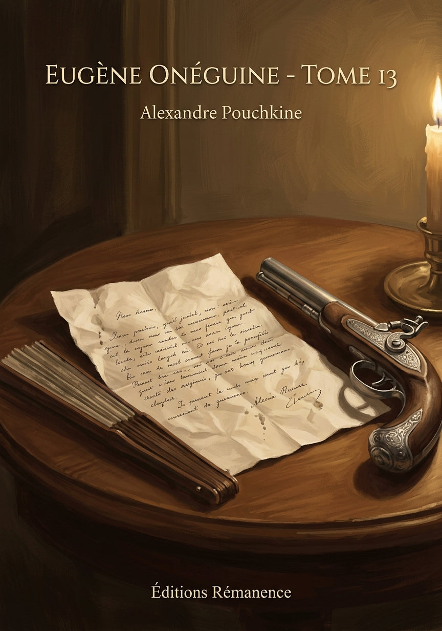 Livre Eugène Onéguine - Tome 13 par Alexandre Pouchkine - Couverture - Editions Remanence