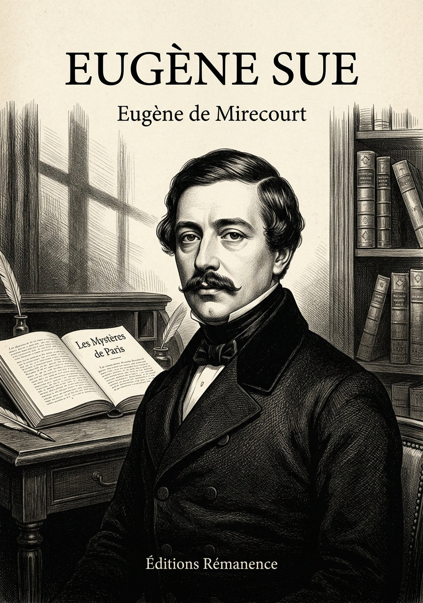 Livre Eugène Sue par Eugène de Mirecourt - Couverture - Editions Remanence