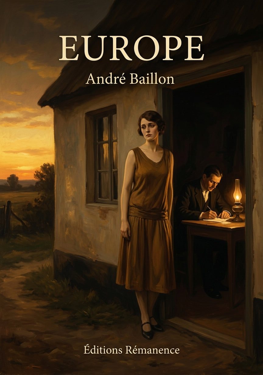 Livre Europe par André Baillon - Couverture - Editions Remanence
