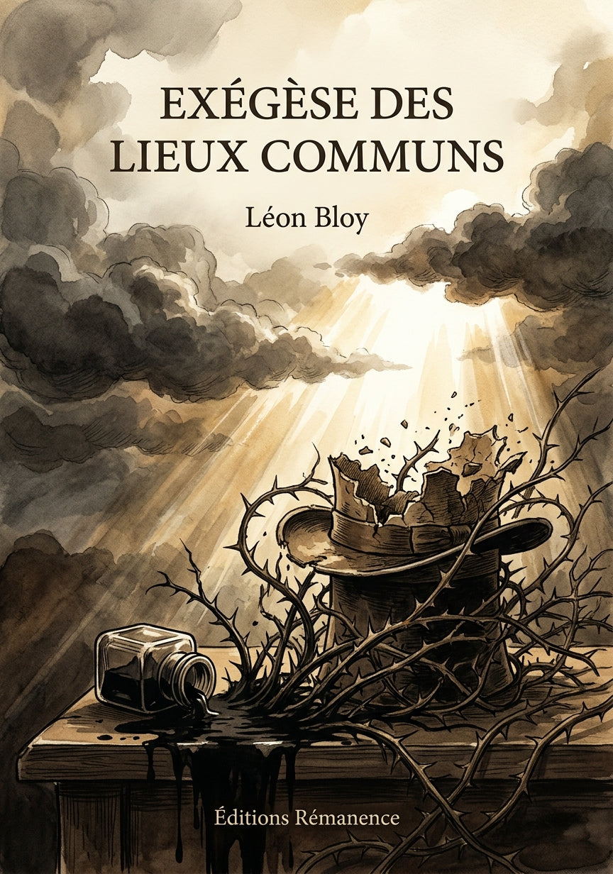 Livre Exégèse des Lieux Communs par Léon Bloy - Couverture - Editions Remanence
