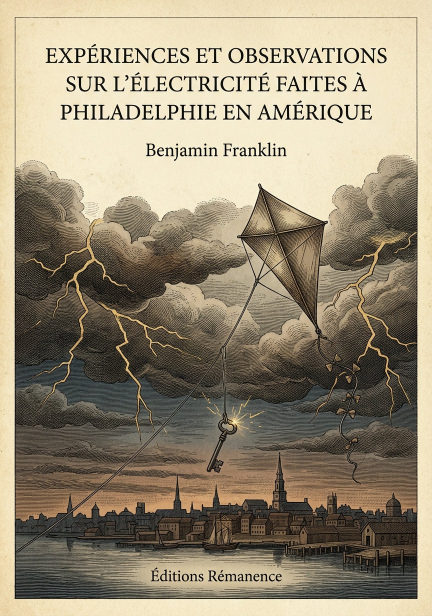 Expériences et observations sur l'électricité faites à Philadelphie en Amérique - Benjamin Franklin (Couverture)