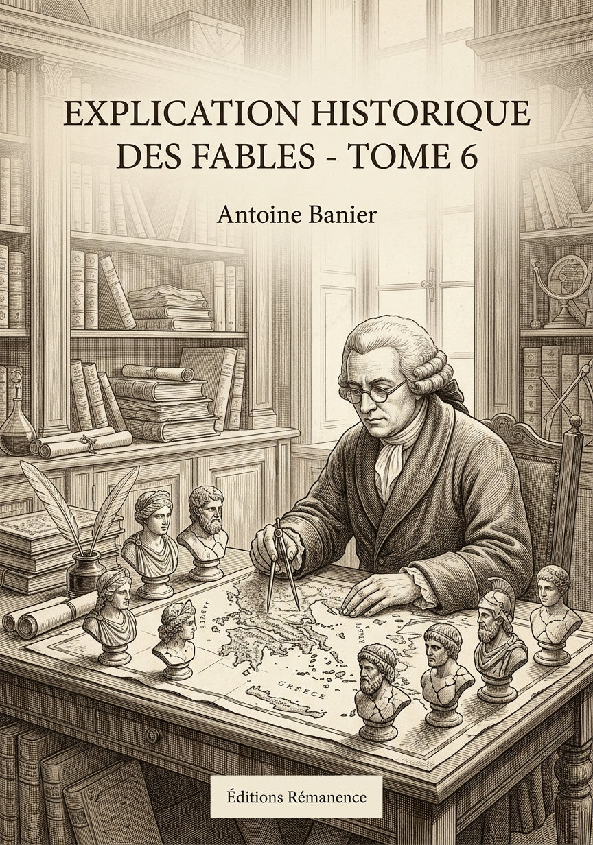 Livre Explication historique des fables - Tome 6 par Antoine Banier - Couverture - Editions Remanence
