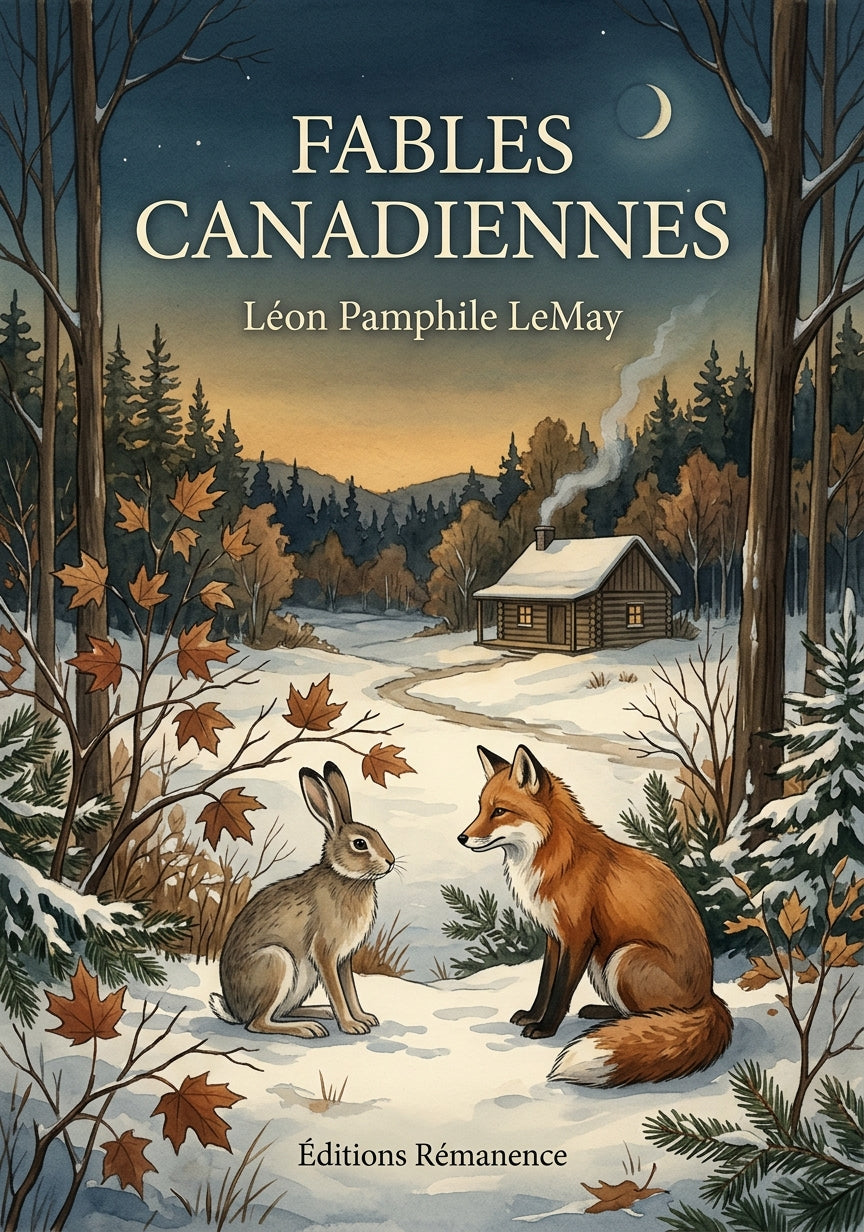Livre Fables canadiennes par Léon Pamphile LeMay - Couverture - Editions Remanence