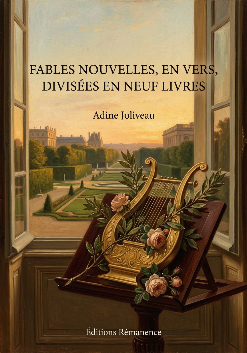 Livre Fables nouvelles, en vers, divisées en neuf livres par Adine Joliveau - Couverture - Editions Remanence