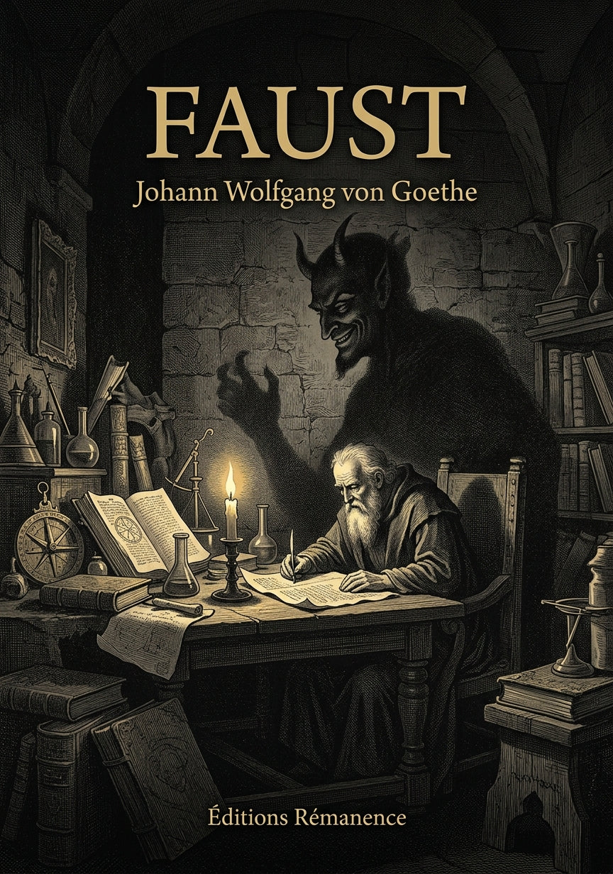 Livre Faust par Johann Wolfgang von Goethe - Couverture - Editions Remanence