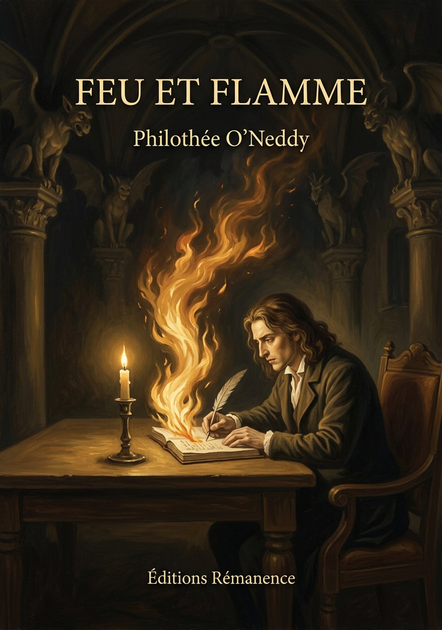 Livre Feu et Flamme par Philothée O’Neddy - Couverture - Editions Remanence