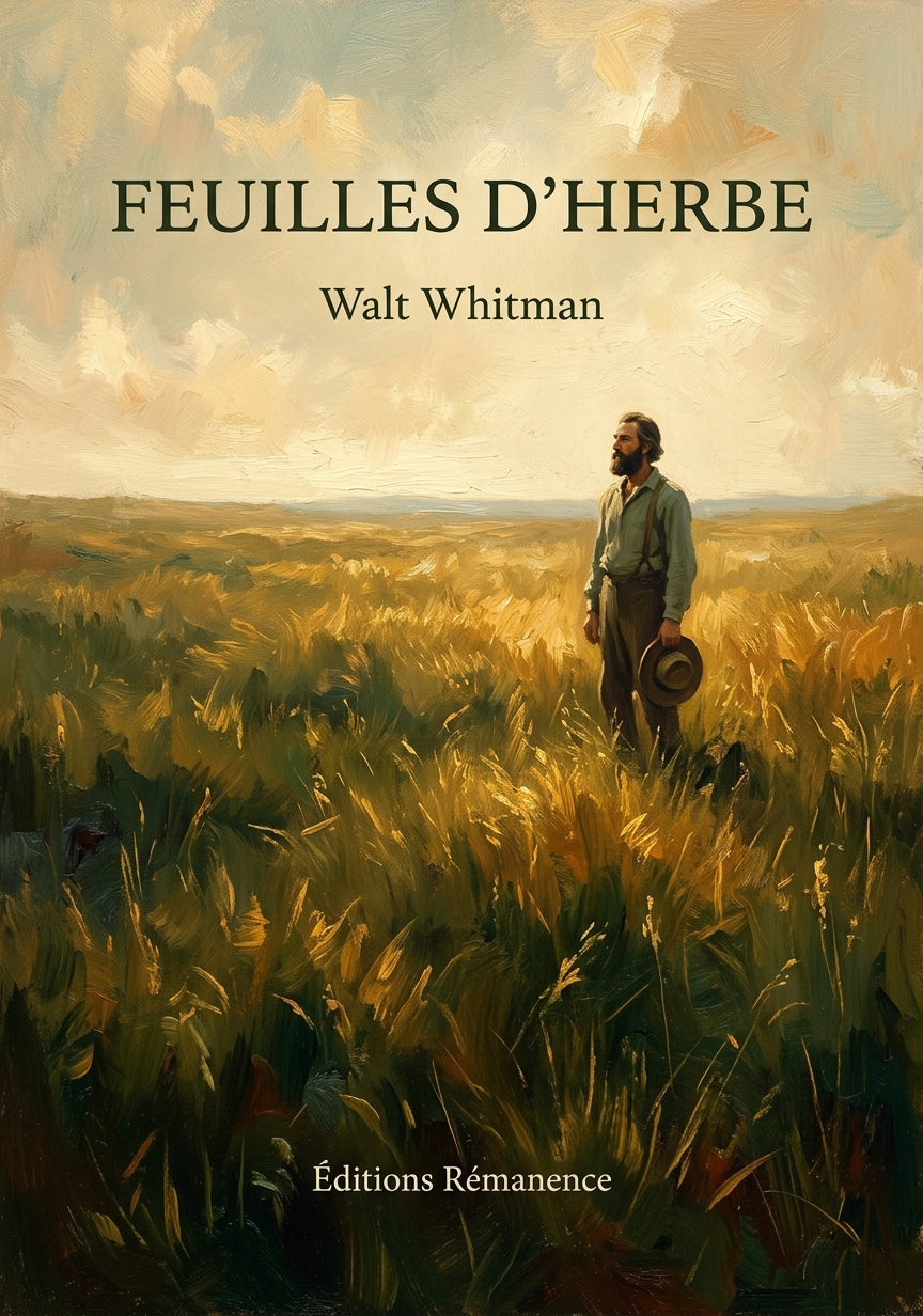Livre Feuilles d’herbe par Walt Whitman - Couverture - Editions Remanence