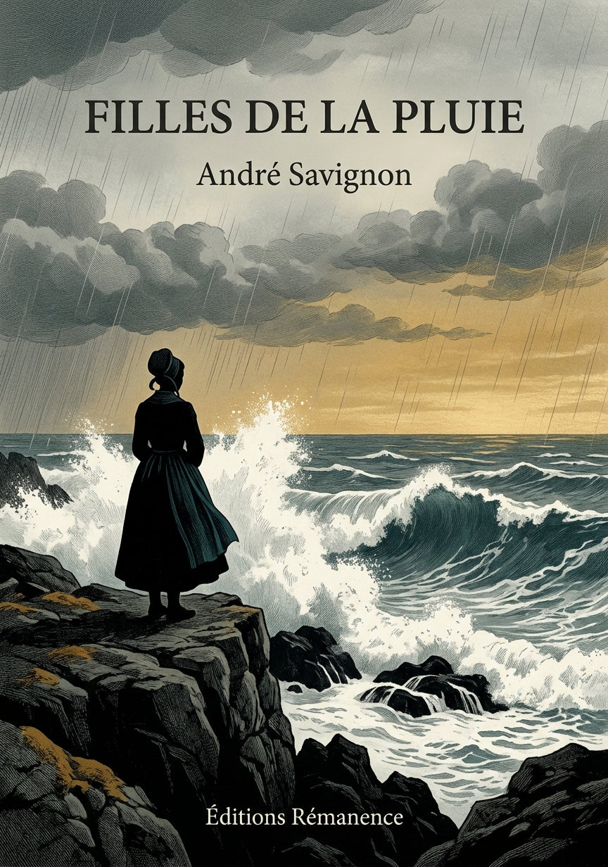 Livre Filles de la pluie par André Savignon - Couverture - Editions Remanence