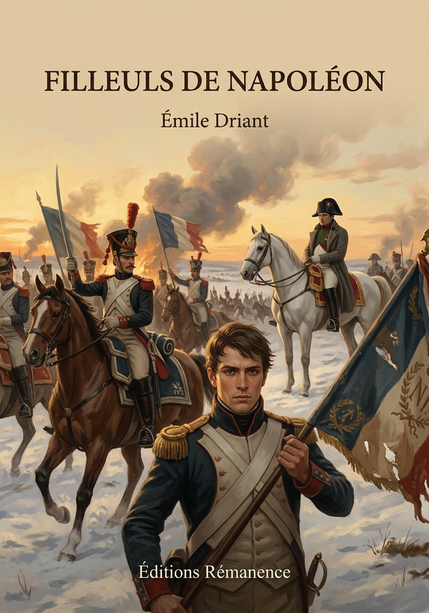 Livre Filleuls de Napoléon par Émile Driant - Couverture - Editions Remanence