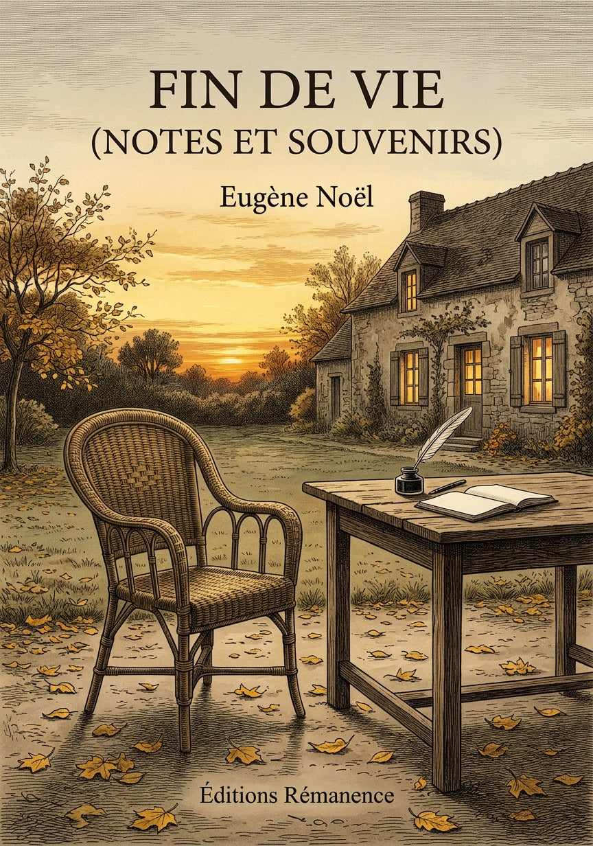 Livre Fin de vie (notes et souvenirs) par Eugène Noël - Couverture - Editions Remanence