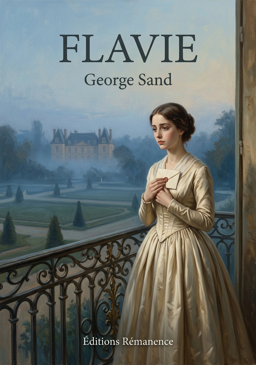 Livre Flavie par George Sand - Couverture - Editions Remanence