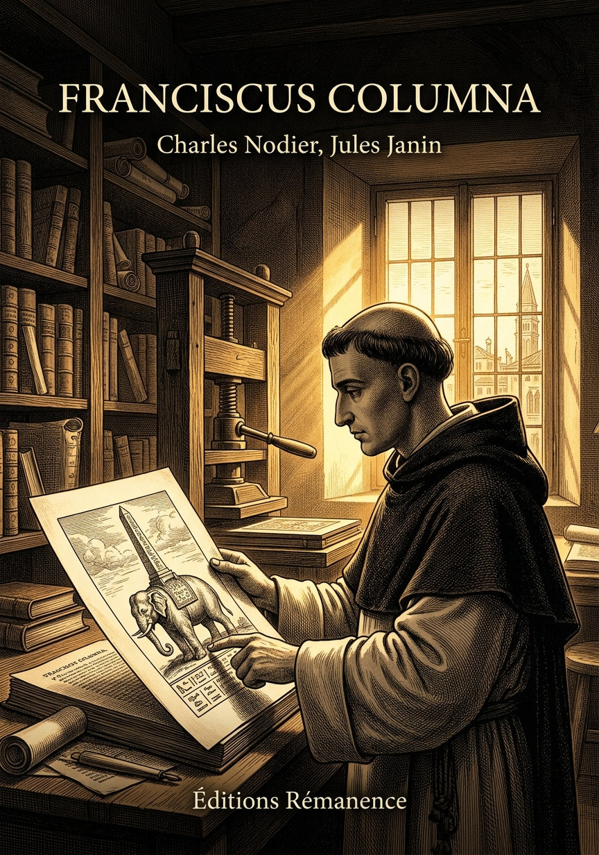Livre Franciscus Columna par Charles Nodier, Jules Janin - Couverture - Editions Remanence