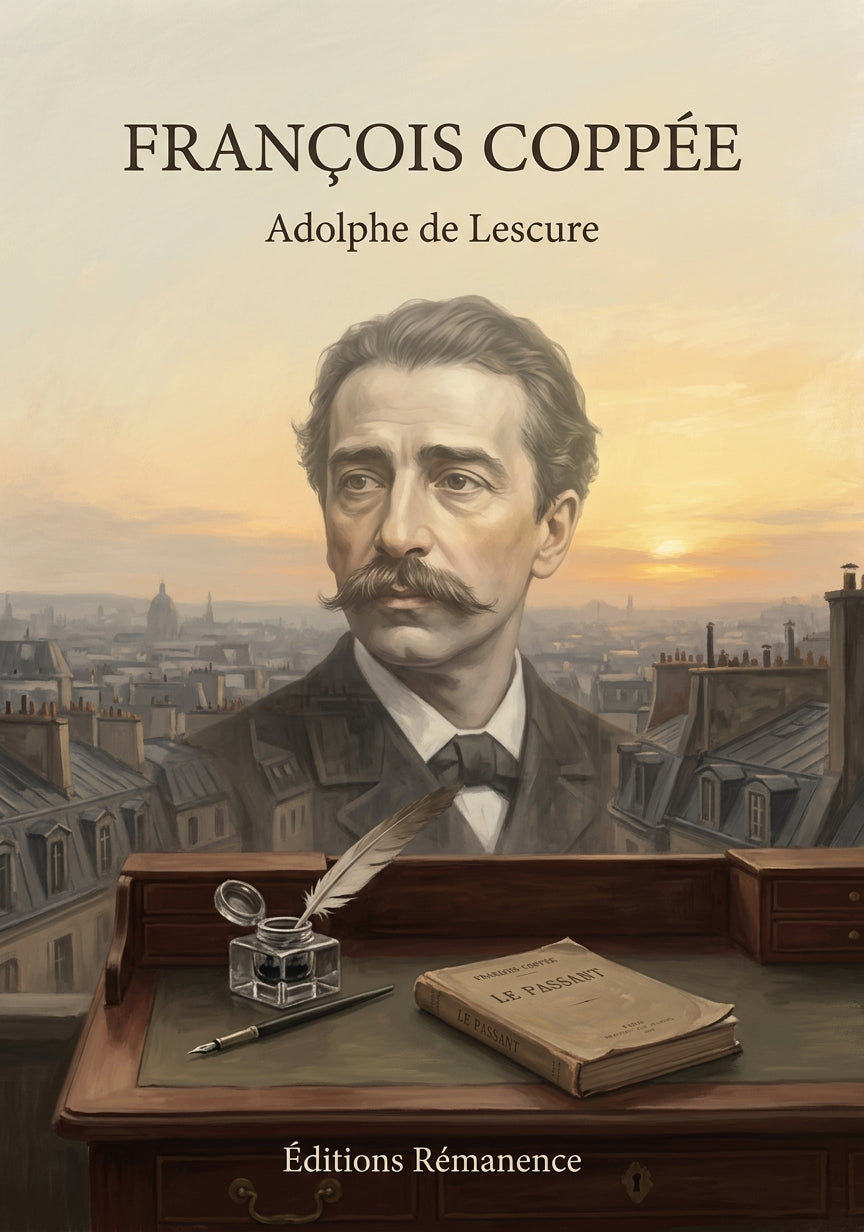 Livre François Coppée par Adolphe de Lescure - Couverture - Editions Remanence